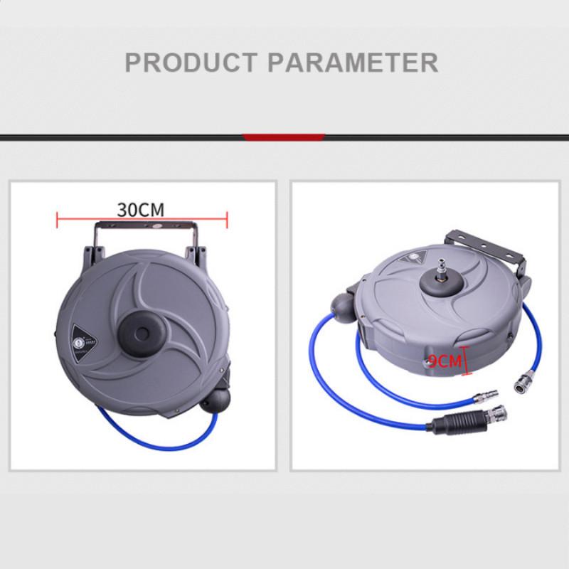 Automotive Repair And Beauty Tool Automatic Retractable Hose Pipe Reel Tire Inflation Air Tube Winding Device