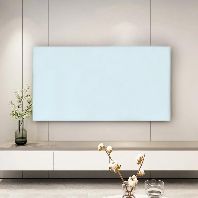 

32 To 85 Inch Tv Dust Cover Hood Solid Color Elastic Dustproof and Sun Protection Cover for Lcd Tv Household Dust Cloth 32 39inch