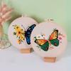 Embroidery Stitch Practice Embroidery Kits for Beginners with Flower Pattern, Embroidery Starter Kits with Instruction