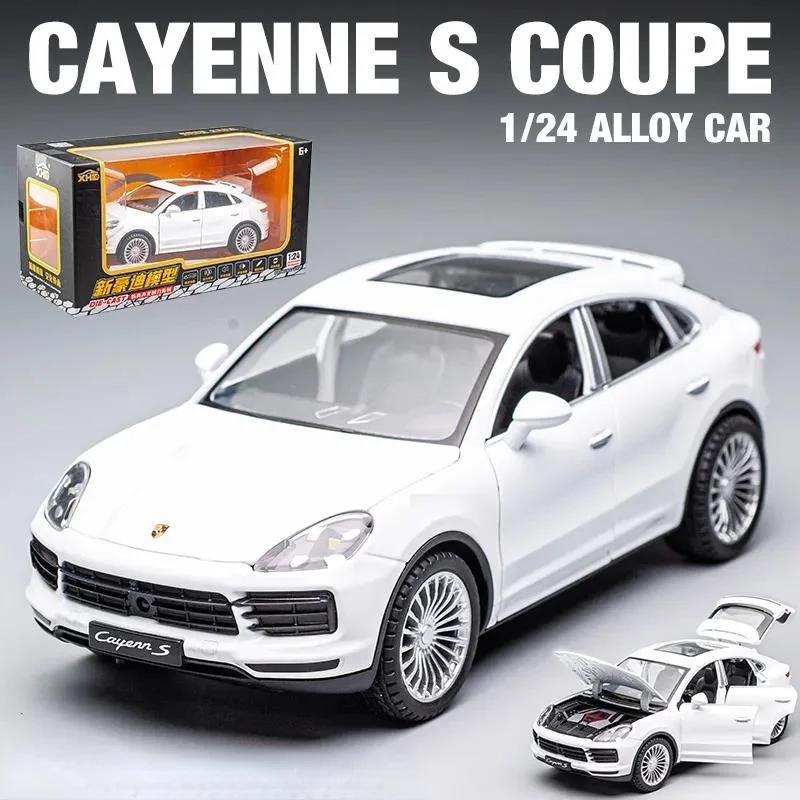 1:24 Porsche Cayenne S Turbo SUV Alloy Car Model Diecasts Metal Toy Car Model Simulation Sound Light Collection Kids Gift F384