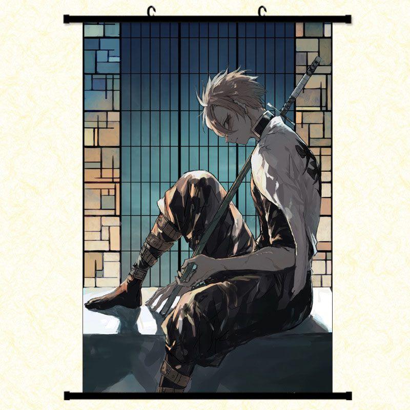 Autentisk Kimetsu No Yaiba Demon Slayer Tecknade Karaktärer Väggaffisch För Hem Och Rumsdekor