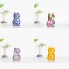 Resin Crystal Cat Figurine With Handmade Resin Art For Home Decor And Gift Giving