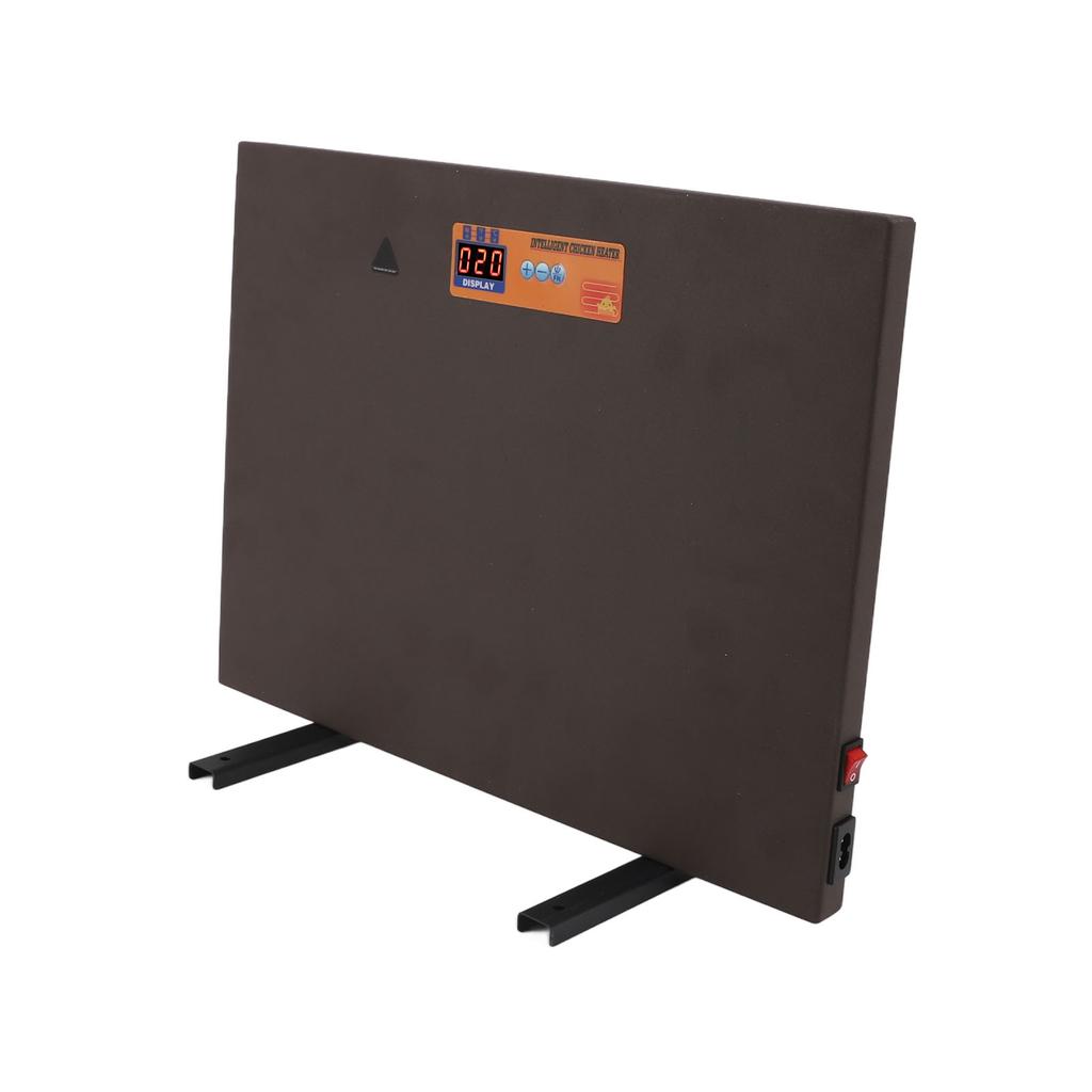 Chicken Coop Heater Brown Manual Control 150W 4 Modes Digital Display Timer Function Anti Dumping