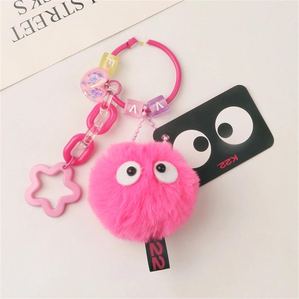 Colourful Retractable Spring Coil Keychain Anti-Lost Stretch Cord Safety Keyring With Metal Lobster Clasp For Girls Phone Wallet