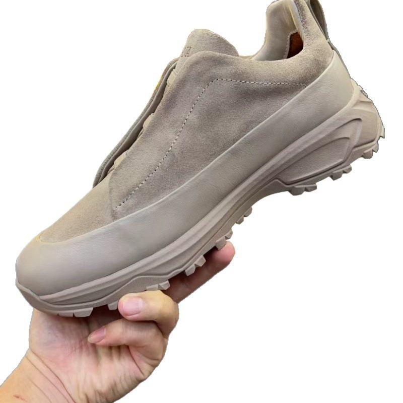 Die erste Schicht Rindsleder hoher Luxus einfarbig weiche Sohle Retro-Stil tägliche Pendelschuhe modisch vielseitig bequem lässige Lederschuhe