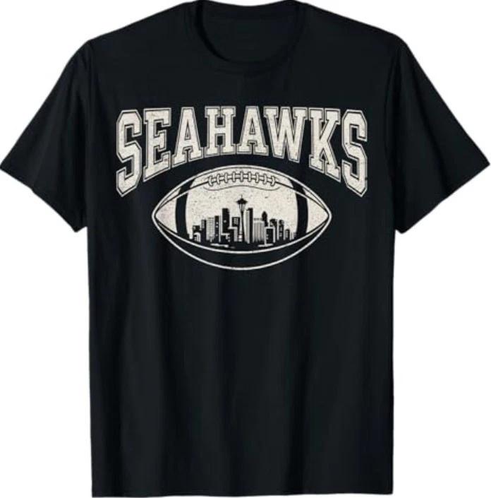 

Vintage Sea Hawks High School Spirit Go Sea Hawks Love T-Shirt XL