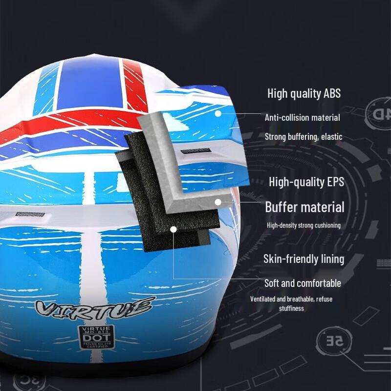 Meide DOT Full Face Motorcycle Helmet XS