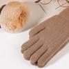 Touchable Screen Winter Gloves Knitted Skiing Gloves New Full Finger Gloves  Women Men