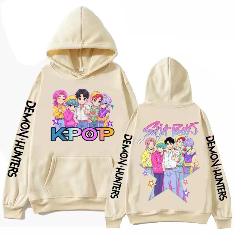 Anime Kpop Demon Hunter Saja Boy Printed Hoodie Men Women Fashion Casual Comfortable Autumn Winter Hoodie