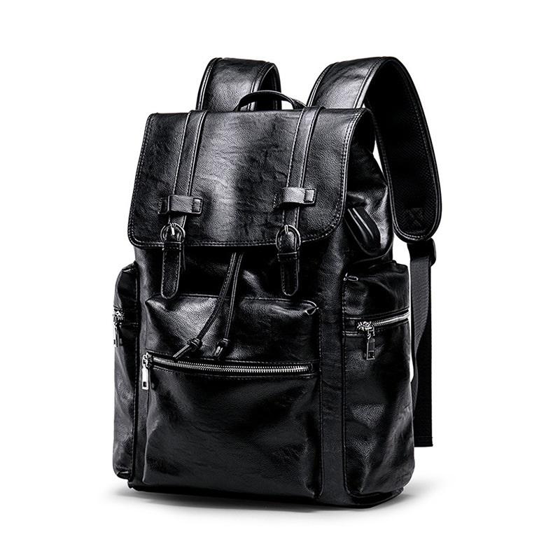 2026 New PU Leather Men's Backpack Fashi And Casual Backpack Travel Commuting Men Business Trip Computer Backpack