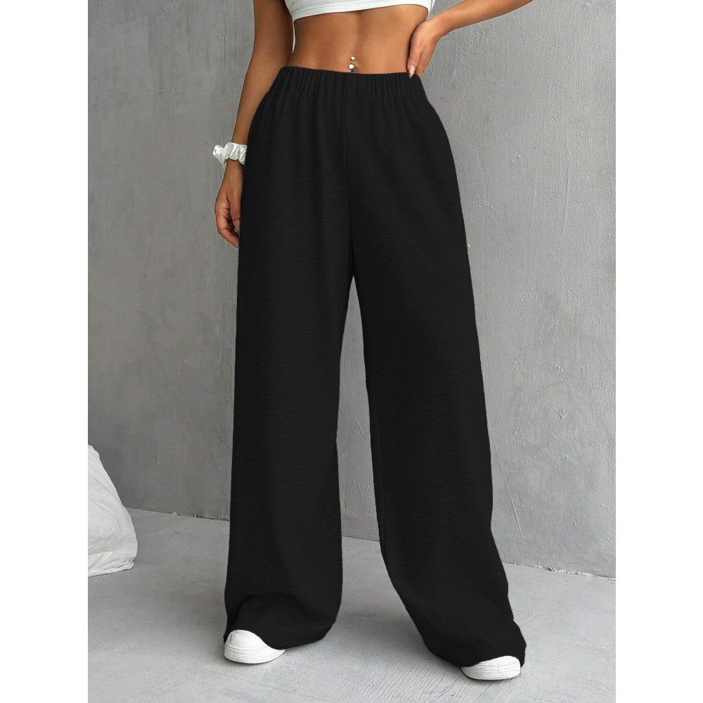 Women's Casual High-Waisted Wide-Leg Pants Men's Light Gray Wide Leg Sweatpants Spring Fall Loose Straight