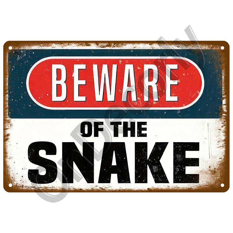 Tin Signs Plate Home Wall Decor Beware Metal Signs Vintage Plaque Warning Danger For Bar Club Man Cave Art Painting Poster Gift