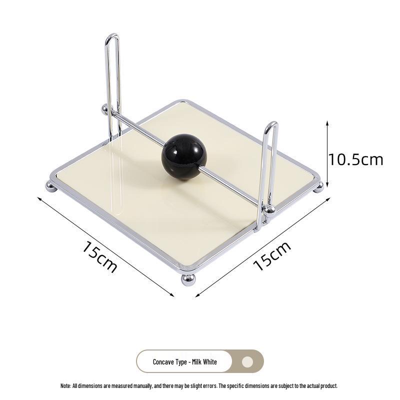 Luxury Mid-Century Silver Tissue Holder for Restaurants & Hotels