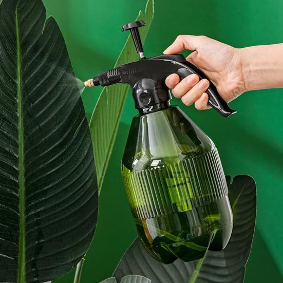 Hand Pressure Watering Can Plant Mister Spray Bottle with Adjustable Nozzle Pump Sprinkling Can for Indoor Plant Care Household Cleaning