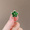 Elegant Emerald Anti-Exposure Brooch - High-End Pin and Versatile Corsage for Women