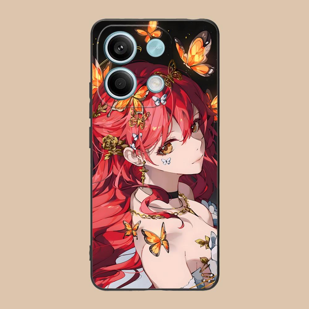 HSR Himeko Mattes TPU-Handyhülle für POCO M7 M6 M5 M4 M3 X7 X6 X5 X4 X3 Pro GT 5G Bunte Druckabdeckung
