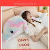 Peluche de Delfín Arcoíris con Almohada para Dormir para la Hora de Dormir y el Juego de los Niños