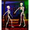 Realistic Full Body Hanging Skeleton with Movable Joints Halloween Haunted House Props Terrifying Skull Decoration
