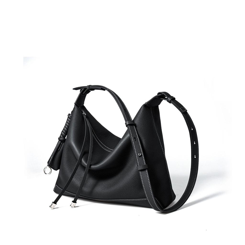 Women's Niche Luxury Single Shoulder Underarm Crossbody Bag, Large Capacity Tote Bag, High-End Genuine Leather Women's Bag