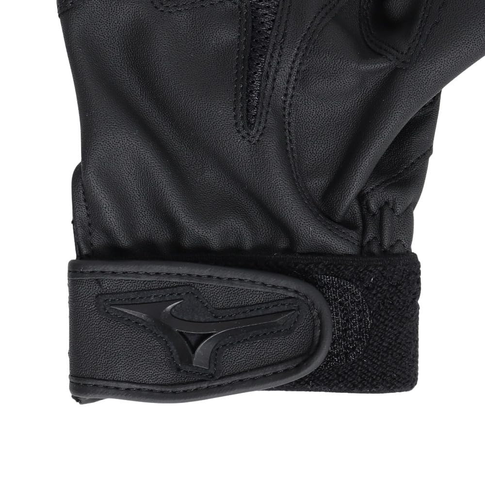 Mizuno High School Baseball Rules JL Black X Black Baseball/Softball Gloves, Junior, Right-Handed, Compliant, 1EJEY321, Size,