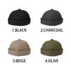 Basic Enchi Black Tag Fisherman Cap Roll Cap Fisherman Cap Hand Washable Tag Name Cap Brimless Cap Hat Antibacterial Deodorizing One Size Fits All
