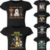 Dog Make Me Happy Humans Make My Head Womens 100% Cotton T-shirt Mens Womens Tees Tops Unisex Tee Top #P1 #PR #A