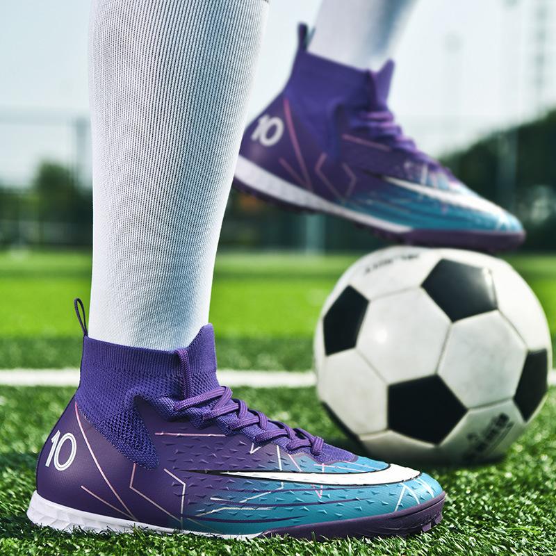 2025 seamless football shoes tf broken nails artificial turf AG nails boys and girls adolescent student training shoes