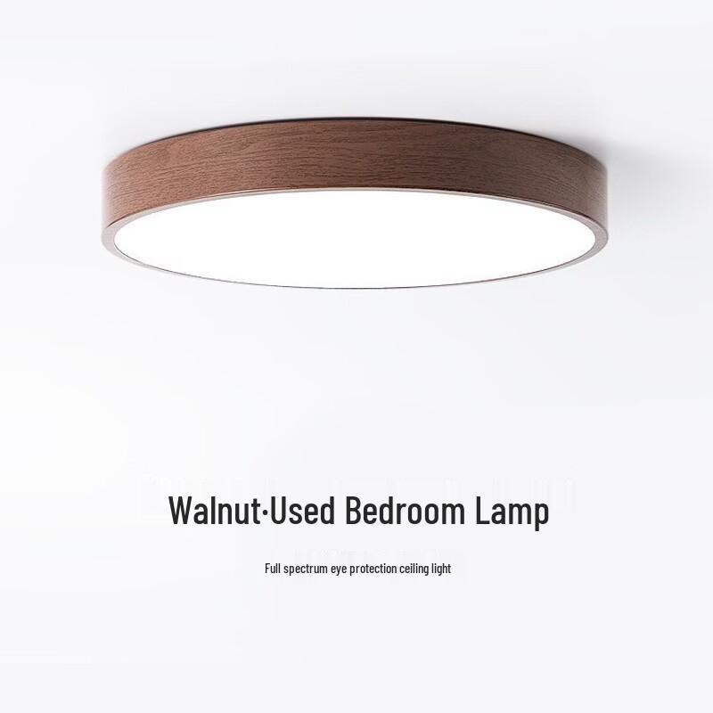Japanese Retro Walnut Wood Ceiling Lamp