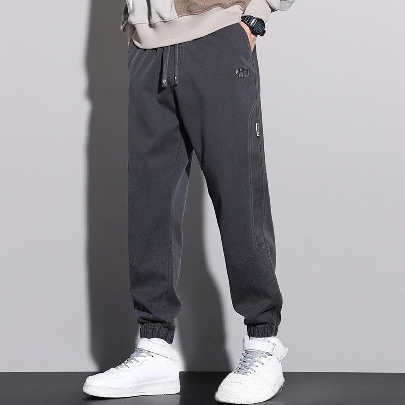 All-match Casual Pants for Men's Loose Straight Sports Pants for Autumn and Winter New Large-size Work Pants Versatile