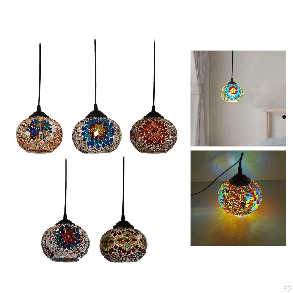 Style Turkish Pendant Lamp Ethnic Customs Droplight Chandelier Hanging Light for Living Room Dining