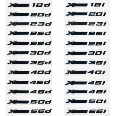 3D Xdrive 20d 30d 35d 40d 50d 20i 25i 30i Car Fender Emblem Trunk Badge Sticker for X1 X3 X4 X5