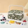Sewing Box Sewing Box Sewing Set Accessory Holder Large Capacity Double Layer Storage Sewing Accessories Storage Box D&D 2417.513cm (Green)