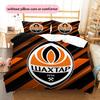 Shakhtar Donetsk Pattern Bedding Home Decoration Birthday Gift (1 * duvet cover + 2 * pillowcase, without core)