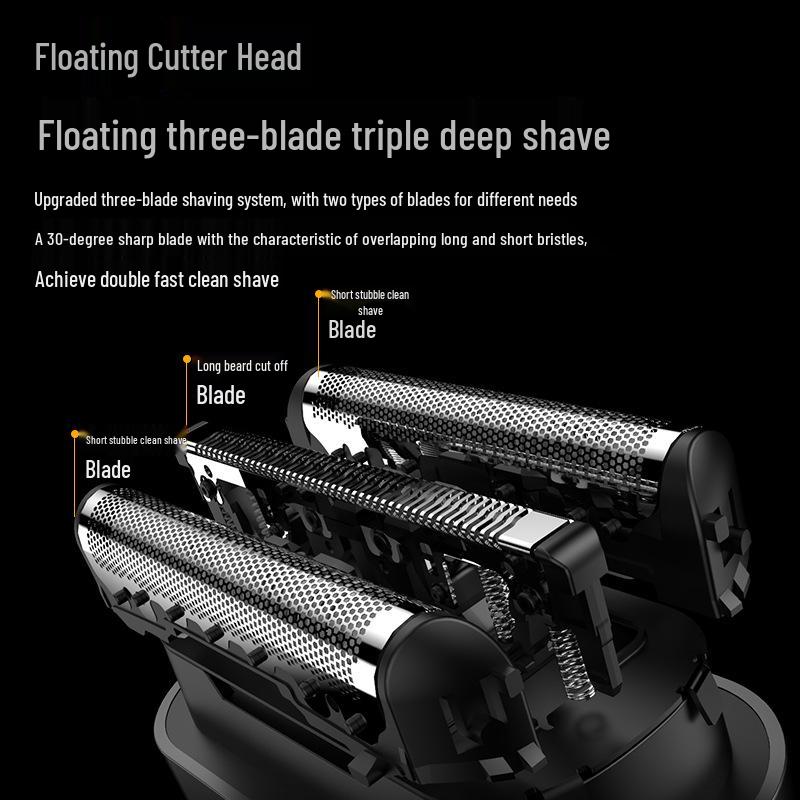 Portable Dual-Use Electric Shaver: Waterproof, Full-Body, Wet/Dry, Magnetic Travel Razor