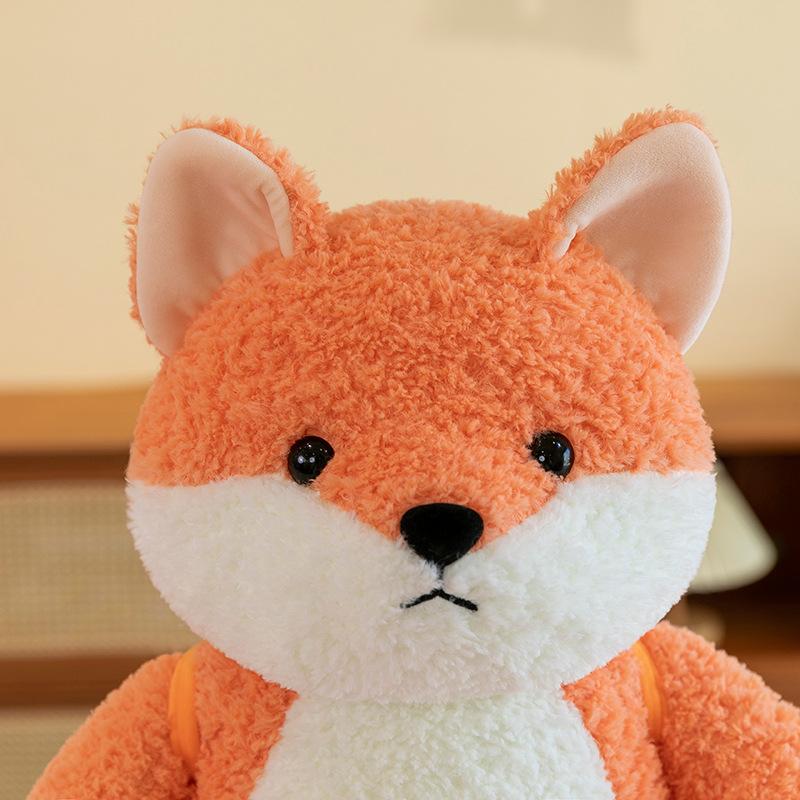 New Backpack Fruit Dog Plush Toy Doll Wholesale Cross-border Cartoon Cute Scarf Poodle Doll Throw Pillow