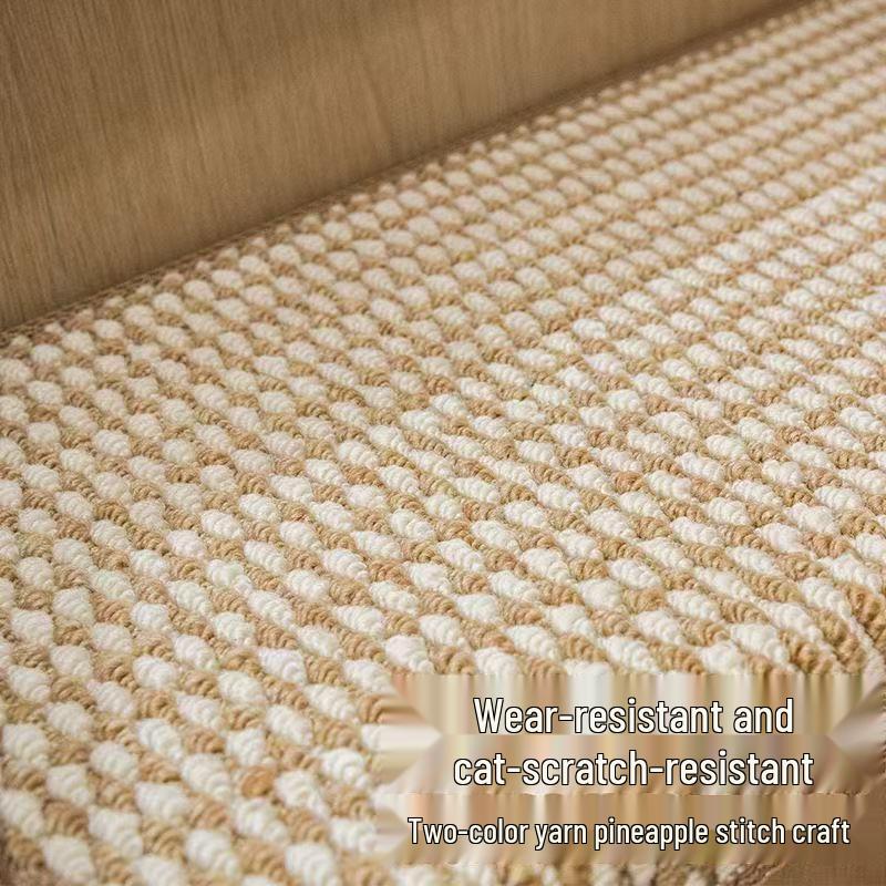 Thickened Pure Color Round Sisal Rug for Living Room, Bedroom, Sofa, Coffee Table, Study, Chair Mat