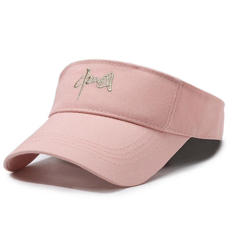Embroidered Sunscreen Hat Summer Sun Hat for Men Women Running Sports Empty Top Hat