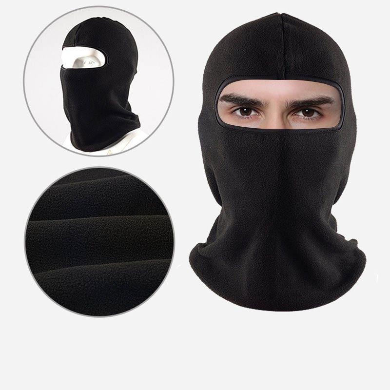 Winter Warm Hood Men's Windproof and Cold-proof Motorcycle Fleece Mask Ski Face Mask Outdoor Cycling Equipment