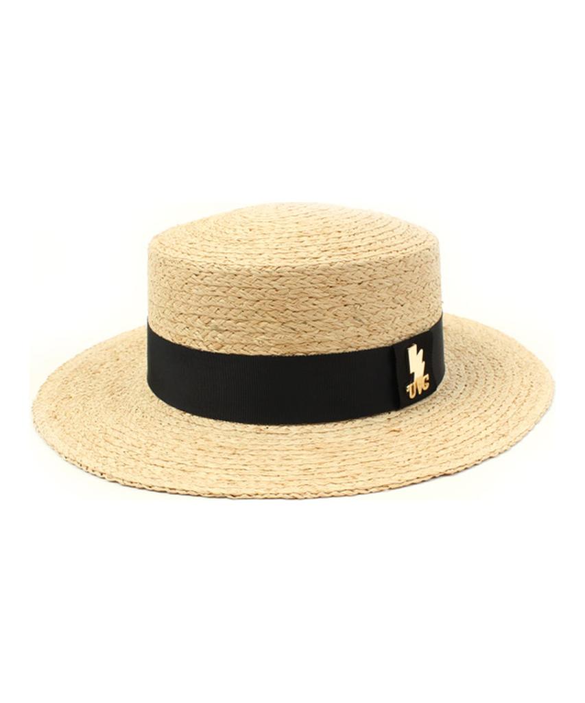 Yunibeosyeolkemiseuteuli Gdmt Raffia Flat Fedora Raffia Hat