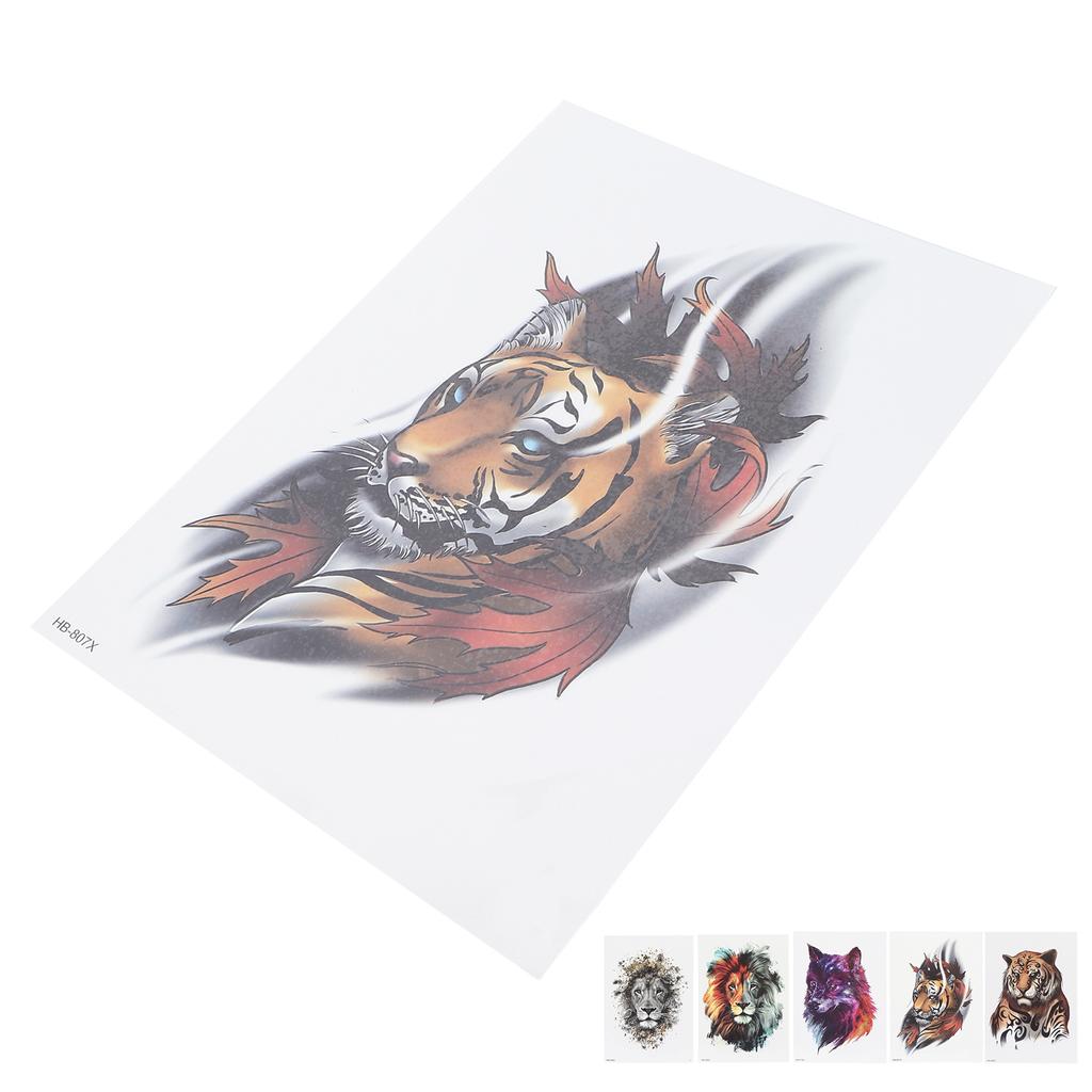 Animal Pattern Temporary Tattoo Sticker Men Waterproof Tattoo Sticker Accessory