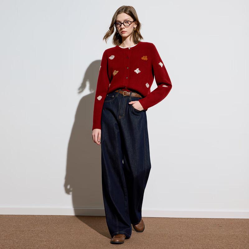 

Sancai 2025 Winter Casual Slim-Fit Straight Jeans L