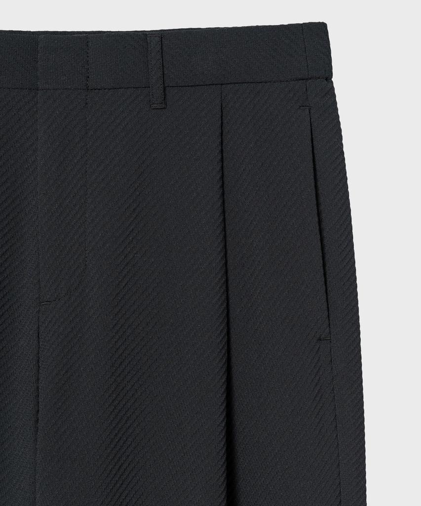 NONBLANK [Summer] Seersucker Embossed Loose Fit Pants_Dark Navy