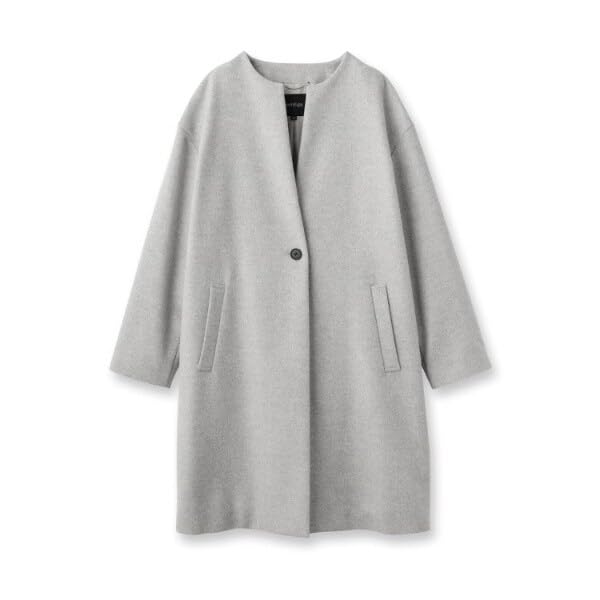 Untitled Cashmere Blend Collarless Made In Camel Size 02 15391004 Women's Coat, Japan, (042), (M),