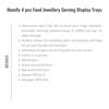 Homlly 4 pcs Food Jewellery Serving Display Trays