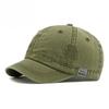 Vintage Washed Cotton Short Brim Baseball Cap Men Women Korean Streetwear Soft Top Peaked Cap Casual Sun Protection Dad Hat