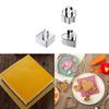 Stainless Steel Cake Mold Baking Mousse Ring Cake Ring with Push Piece Pressure Rice Ball Sushi Home Cookie Decorating Tool