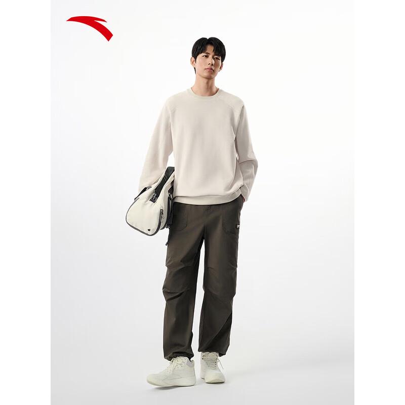 ANTA Men's Warm Fleece Lined Crew Neck Sweatshirt