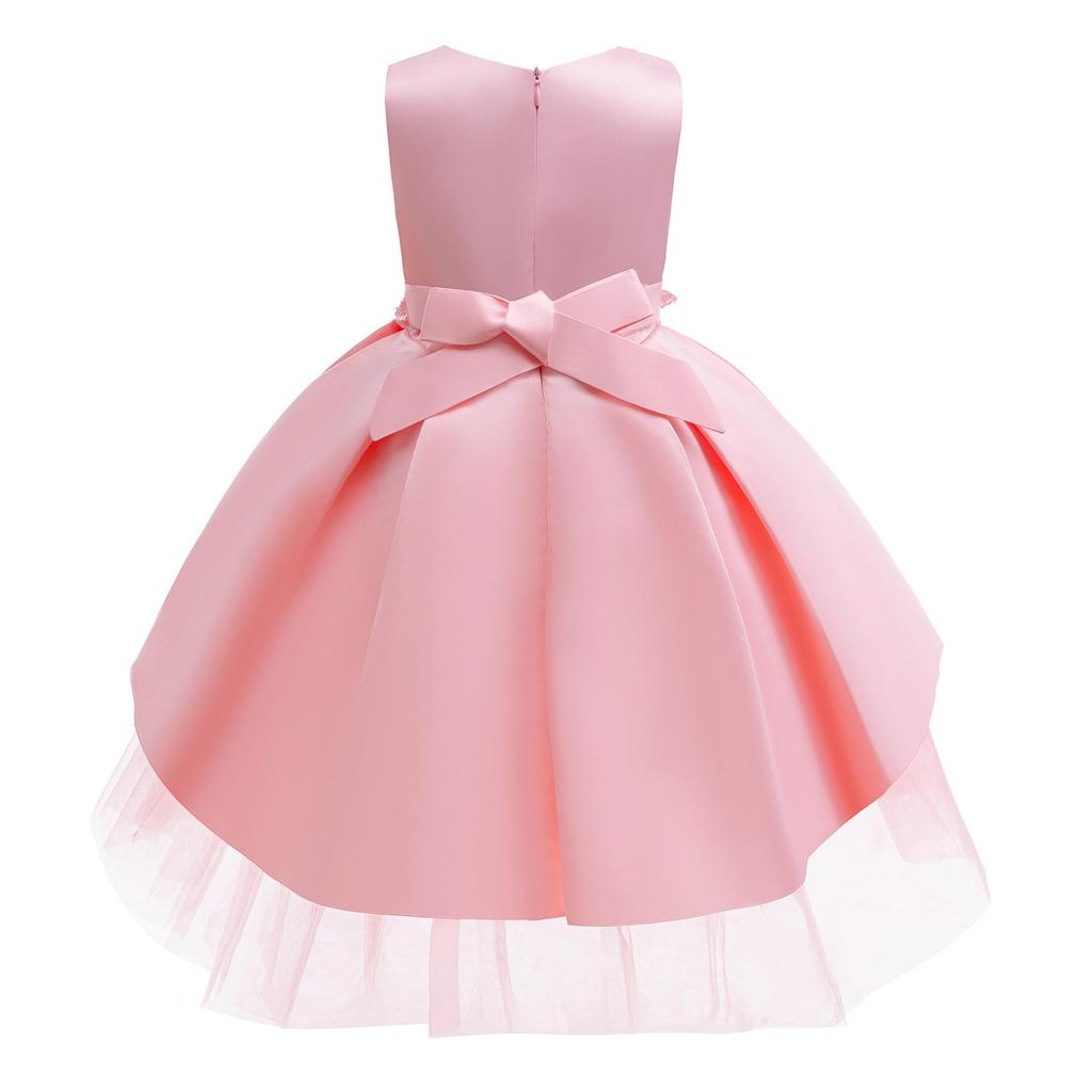 3D Besticktes Mesh Blumenmädchen Prinzessin Fischschwanzkleid