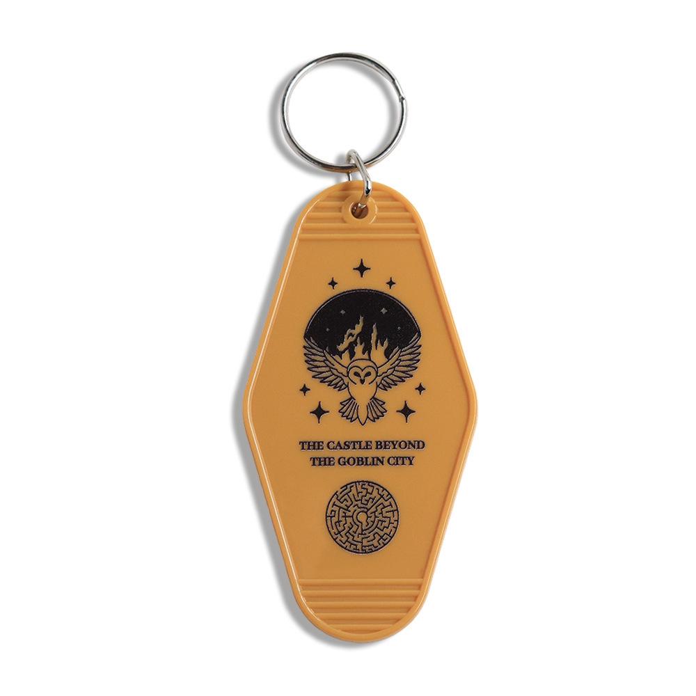 Modern Minimalist Motel Hotel Key Tag Keychain - Fan Gift & Backpack Decoration Pendant