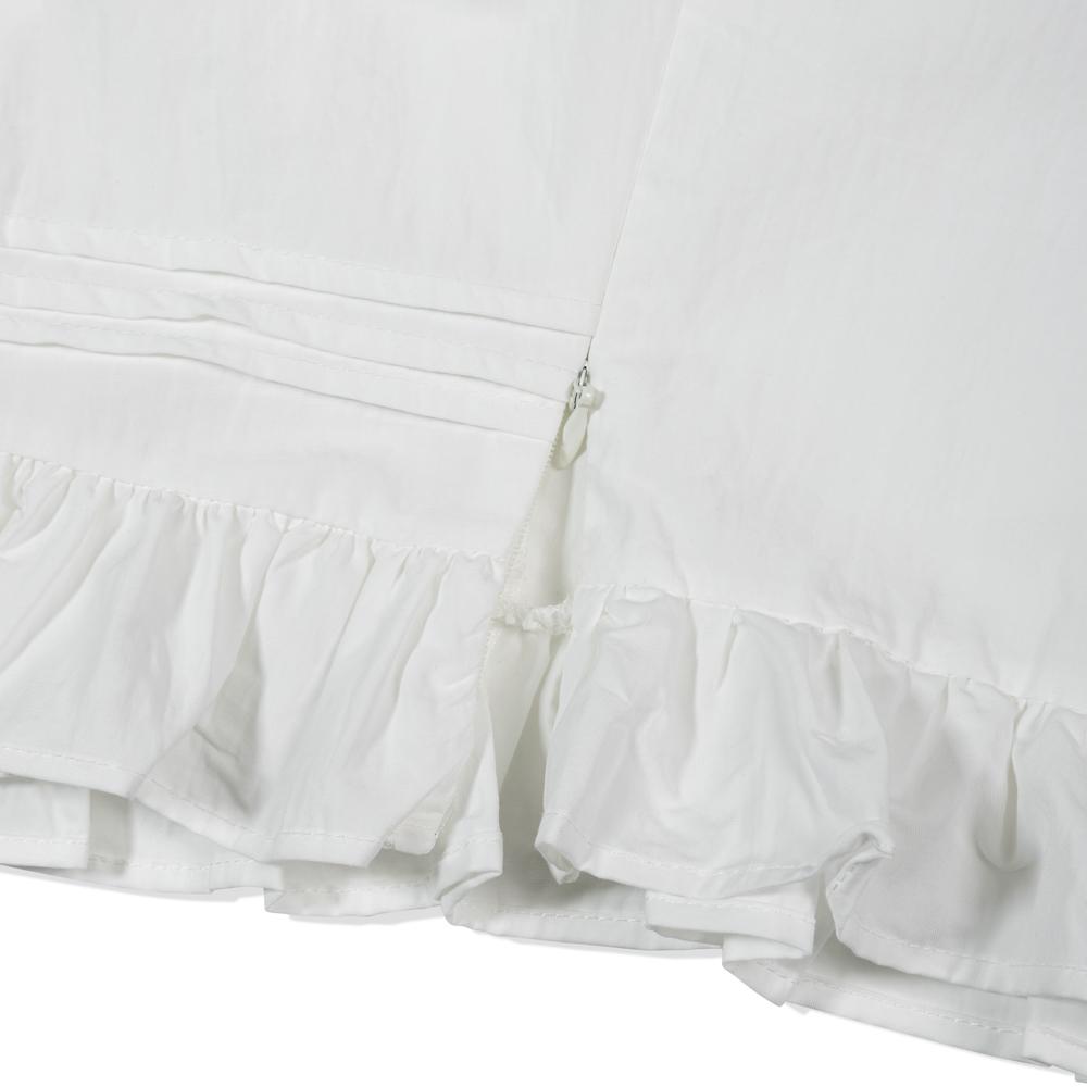 MOAA Ribbon Frill Blouse (White)